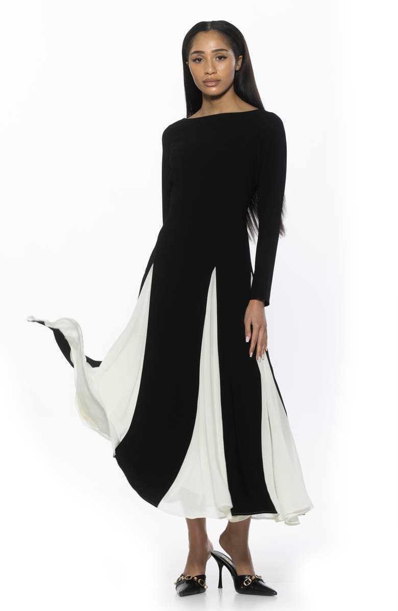 Alexia Admor Elodie Floral Long Sleeve Maxi Dress