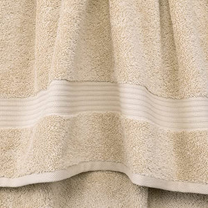 Cotton Paradise 6 Piece Towel Set, 100% Cotton Soft Absorbent Turkish Towels for Bathroom, 2 Bath Towels 2 Hand Towels 2 Washcloths, Beige Towel Set