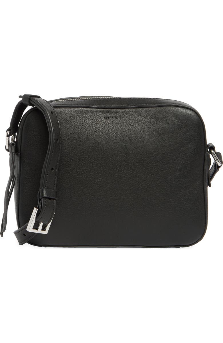 AllSaints Captain Leather Square Crossbody Bag