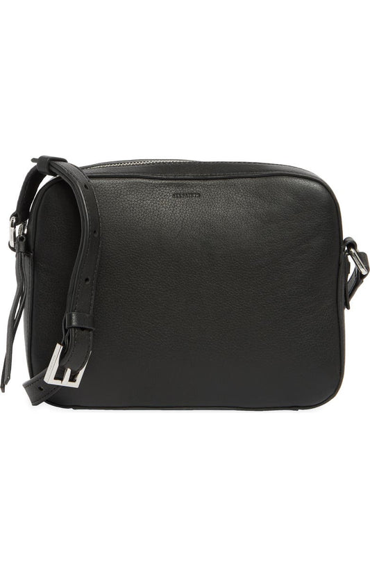 AllSaints Captain Leather Square Crossbody Bag