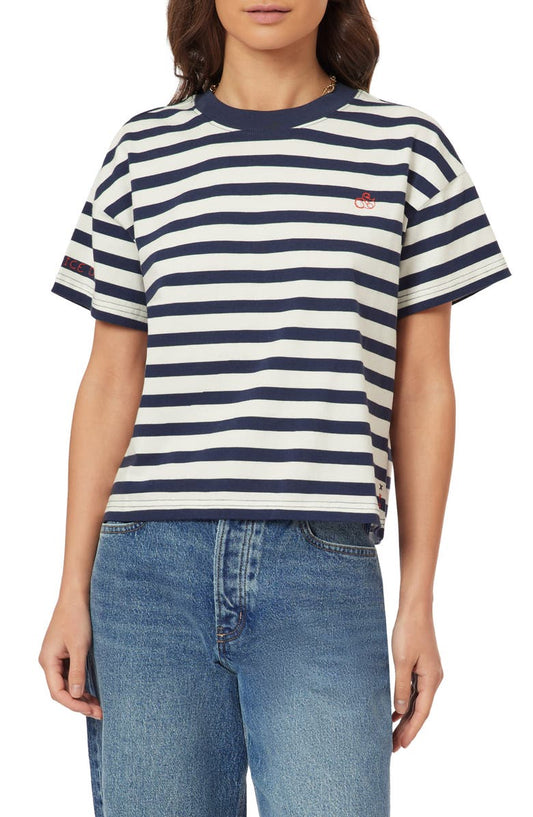 Scotch & Soda Boxy Yarn Dye Stripe T-Shirt