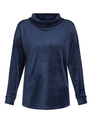 thumbnail image 5 of Time and Tru Women's Cozy Cowl Neck Top with Long Sleeves, Sizes XS-XXXL, 5 of 5