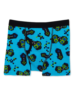 thumbnail image 4 of Wonder Nation Boys Cotton Boxer Brief Underwear, 5-Pack, Sizes S-XL, 4 of 8