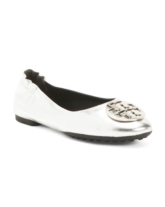 Leather Shine Ballet Flats