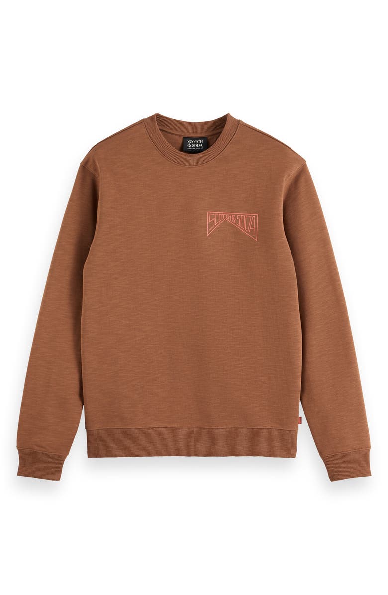 Scotch & Soda Logo Graphic Crewneck Sweatshirt