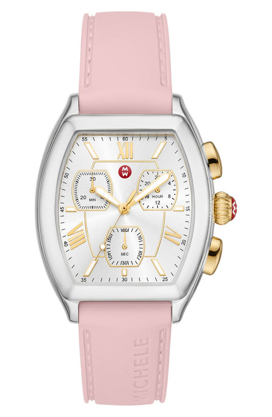 MICHELE Releve Silicone Strap Watch, 36mm