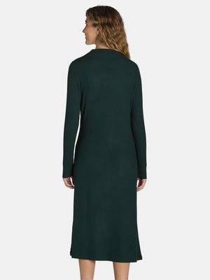 thumbnail image 2 of Time and Tru Women's and Women's Plus Ribbed Hacci Knit Midi Dress, Sizes XS-4X, 2 of 2