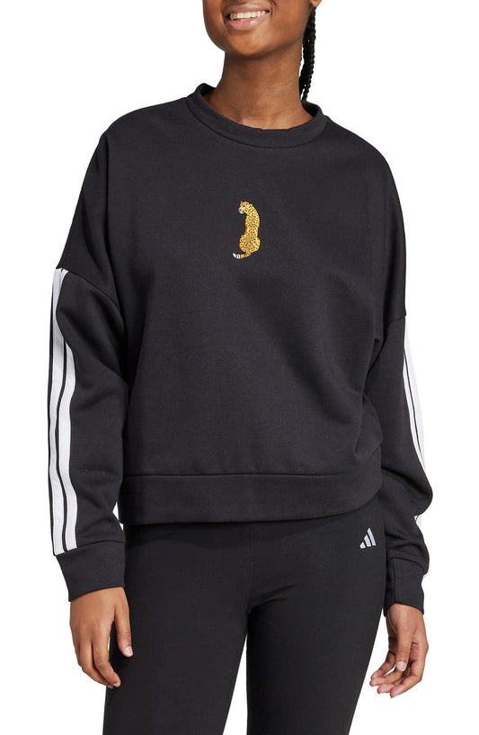 adidas Leopard Embroidered Sweatshirt