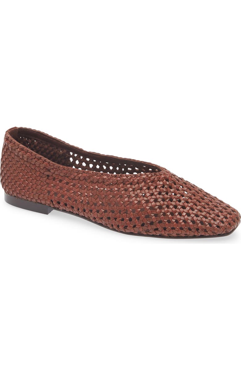 Madewell The Mylie Ballet Flat in Handwoven Leather (Women)