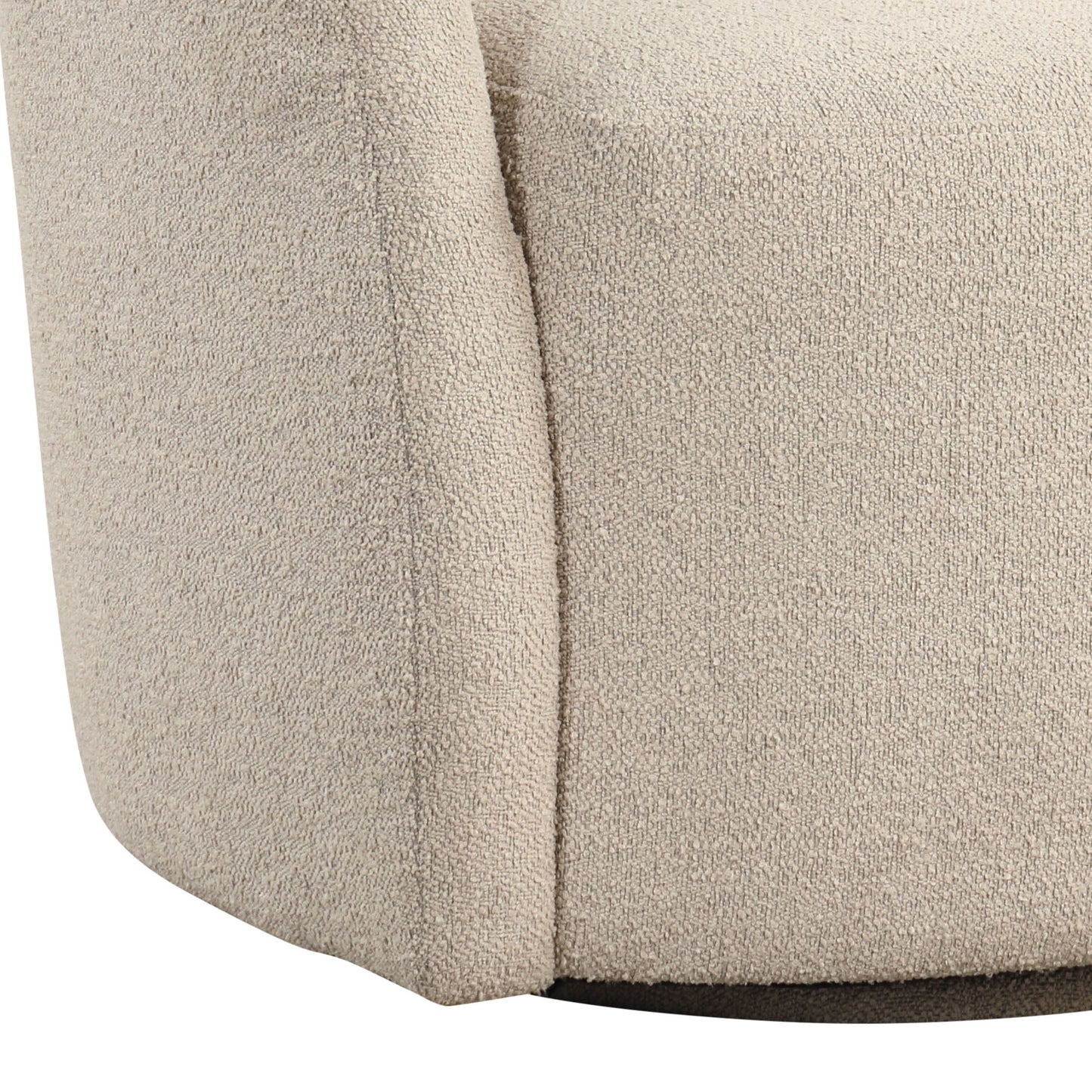 Walmart Lifestyle Solutions Briars Art Deco Style Swivel Accent Chair, Khaki Boucle Fabric