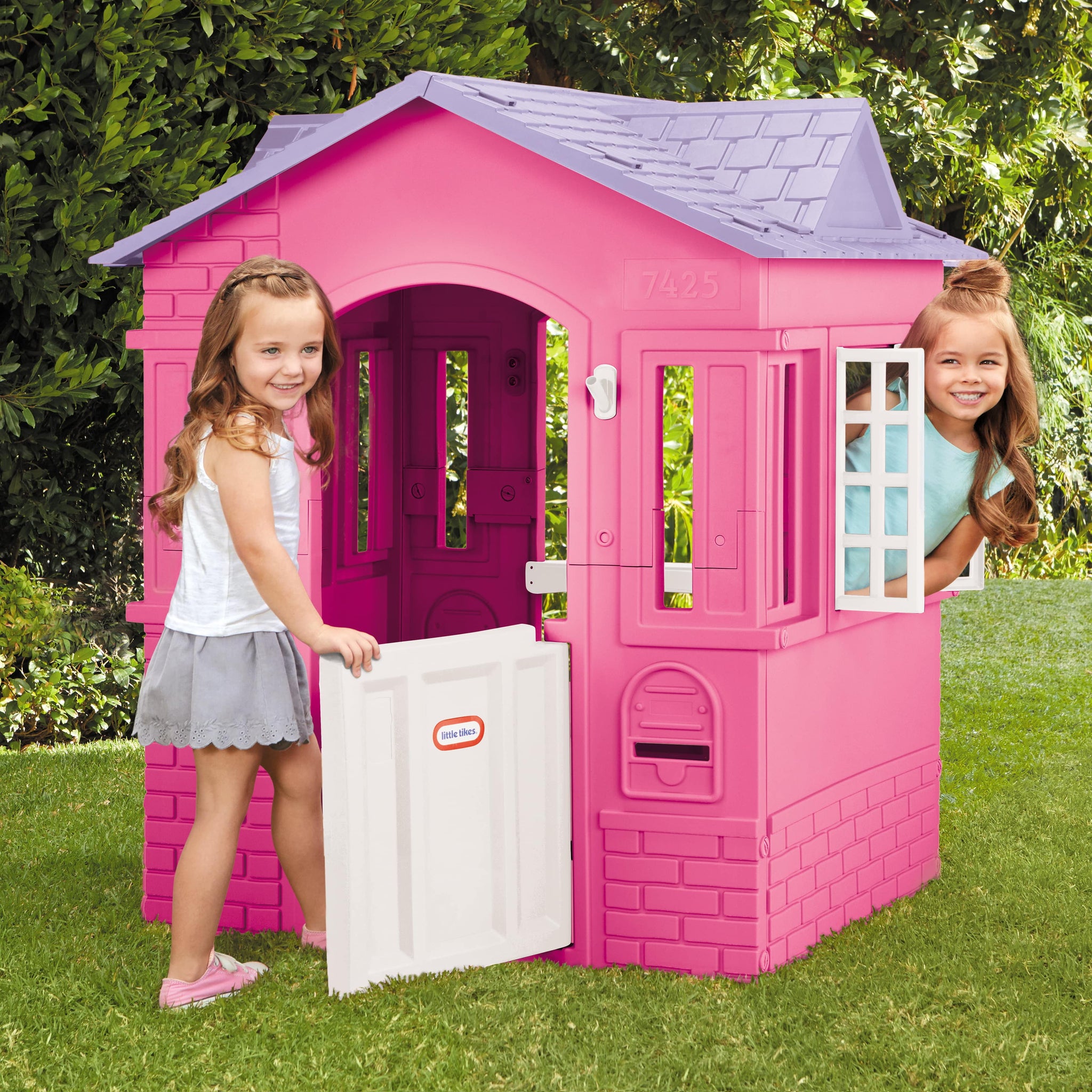 thumbnail image 3 of Little Tikes Cape Cottage House, Pink - Pretend Playhouse for Girls Boys Kids 2-8 Years Old, 3 of 9