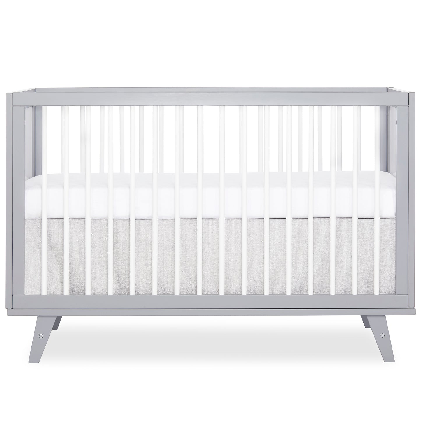 Walmart Dream On Me Carter 5-in-1 Full Size Convertible Crib, Grey and White
