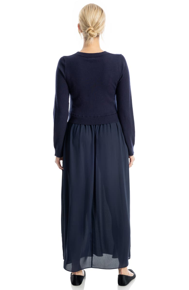 MAX STUDIO Twofer Long Sleeve Sweater Dress