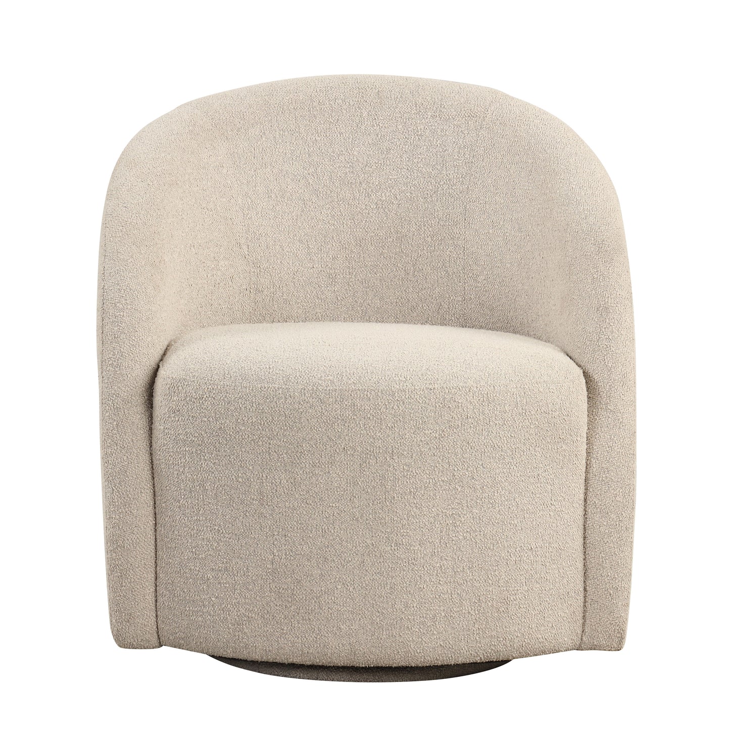 Walmart Lifestyle Solutions Briars Art Deco Style Swivel Accent Chair, Khaki Boucle Fabric