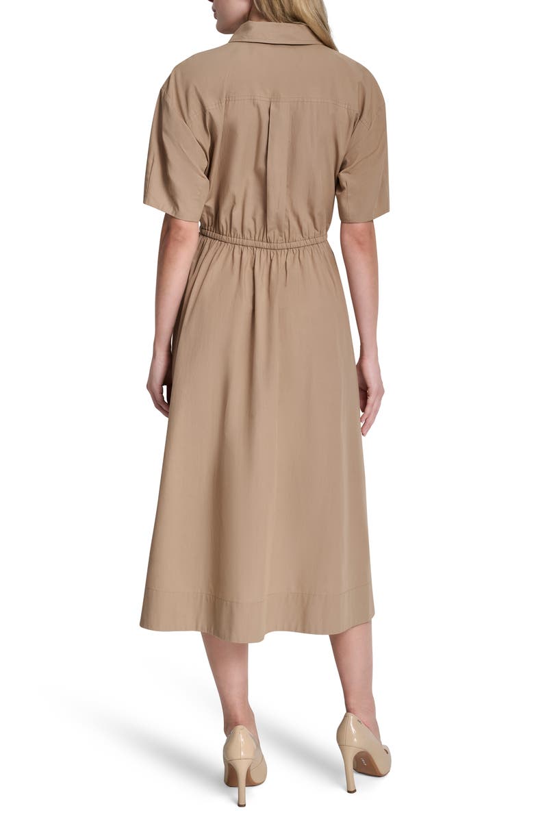 DKNY Zipped Cotton Shirtdress