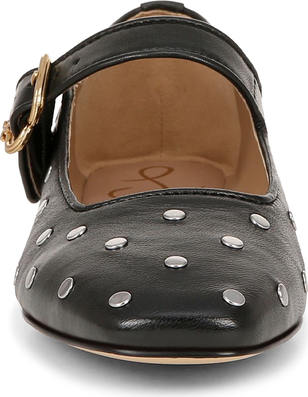 Sam Edelman Michaela Stud Mary Jane Flat, Alternate, color, Black