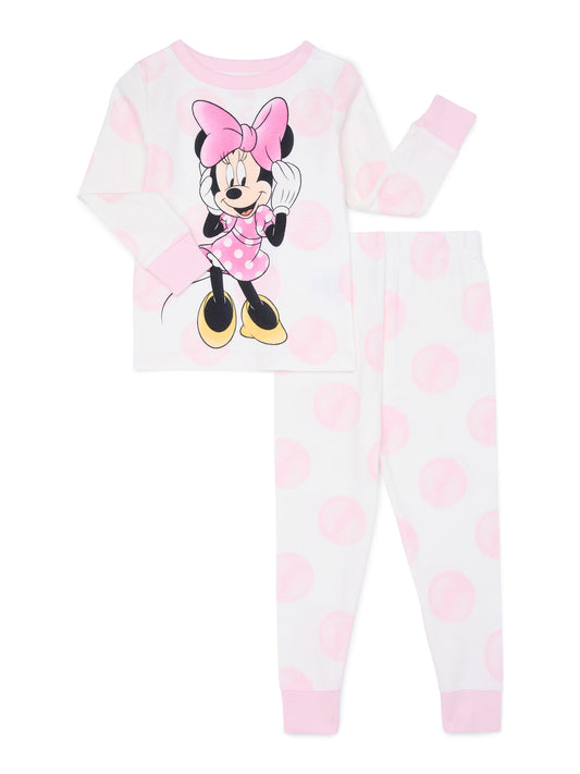 Walmart Character Toddler Long Sleeve Shirt and Pants Pajama Set, 2-Piece, Sizes 12M-5T