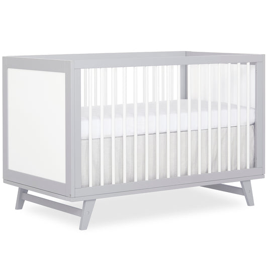 Walmart Dream On Me Carter 5-in-1 Full Size Convertible Crib, Grey and White