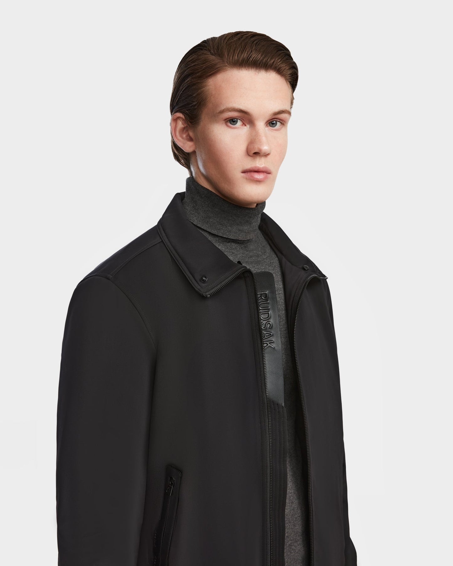 REECE MEN'S AVIATOR JACKET WITH REMOVABLE SHEARLING COLLAR