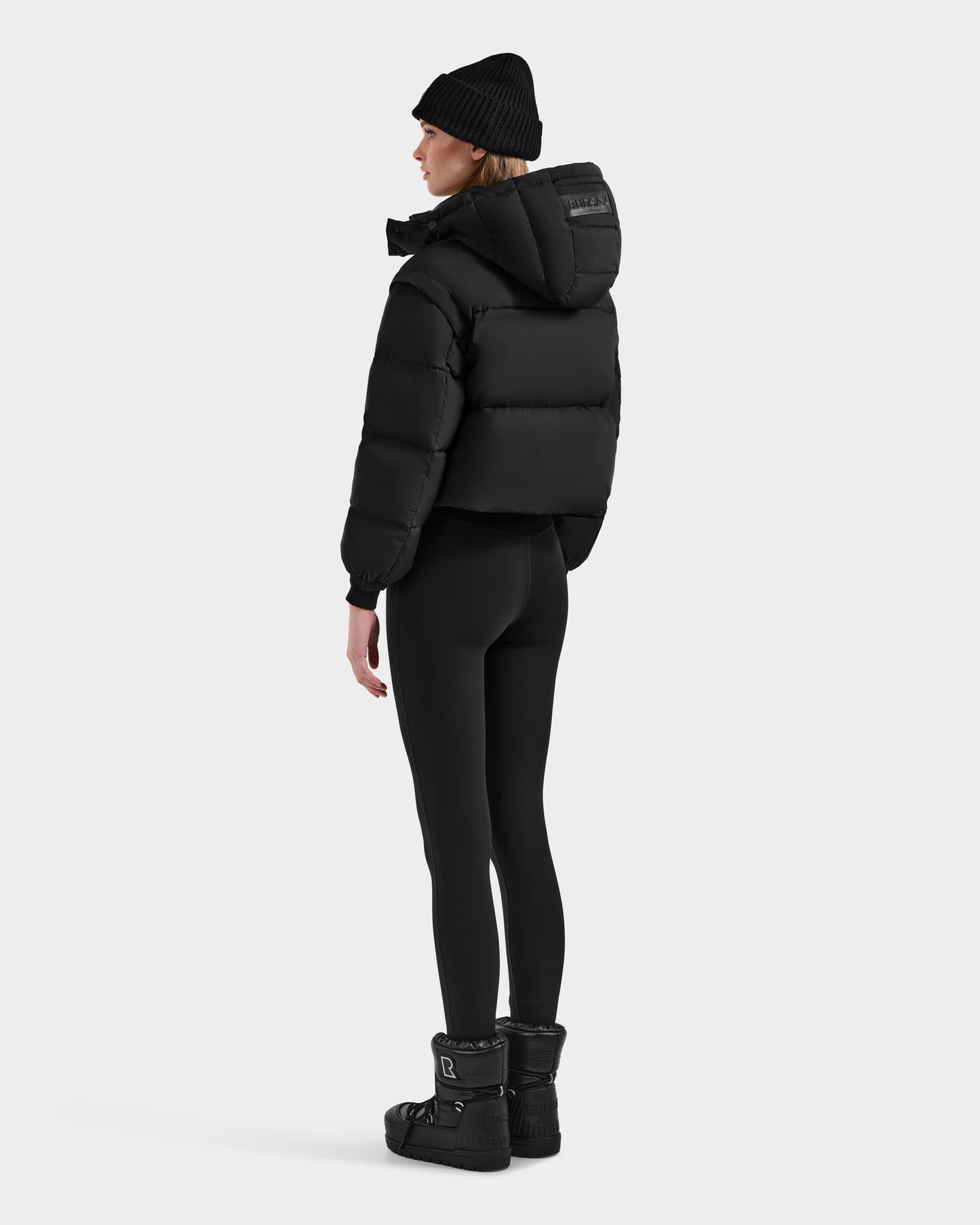 OPRAH WOMEN'S CONVERTIBLE DOWN PUFFER WITH REMOVABLE SLEEVES