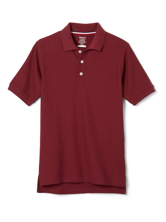 Walmart French Toast Boys School Uniform Short Sleeve Pique Polo Shirt, Sizes 4-20 & Husky