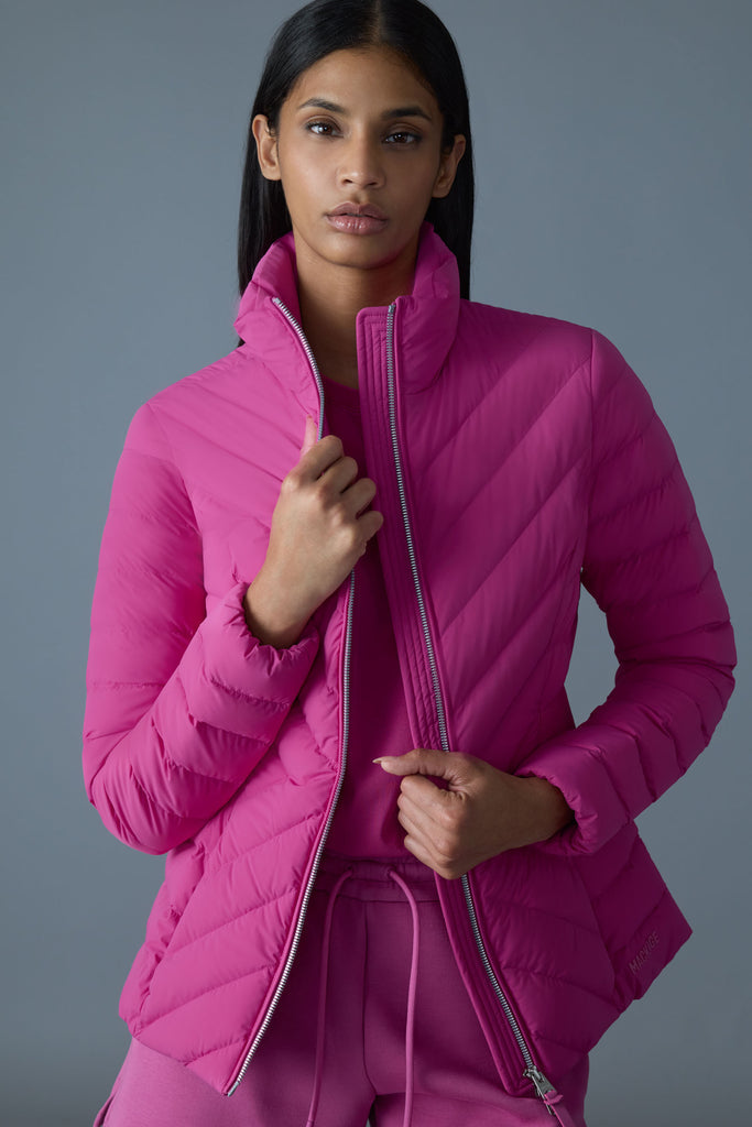 OCEANE-CITY Light down mixed-media jacket