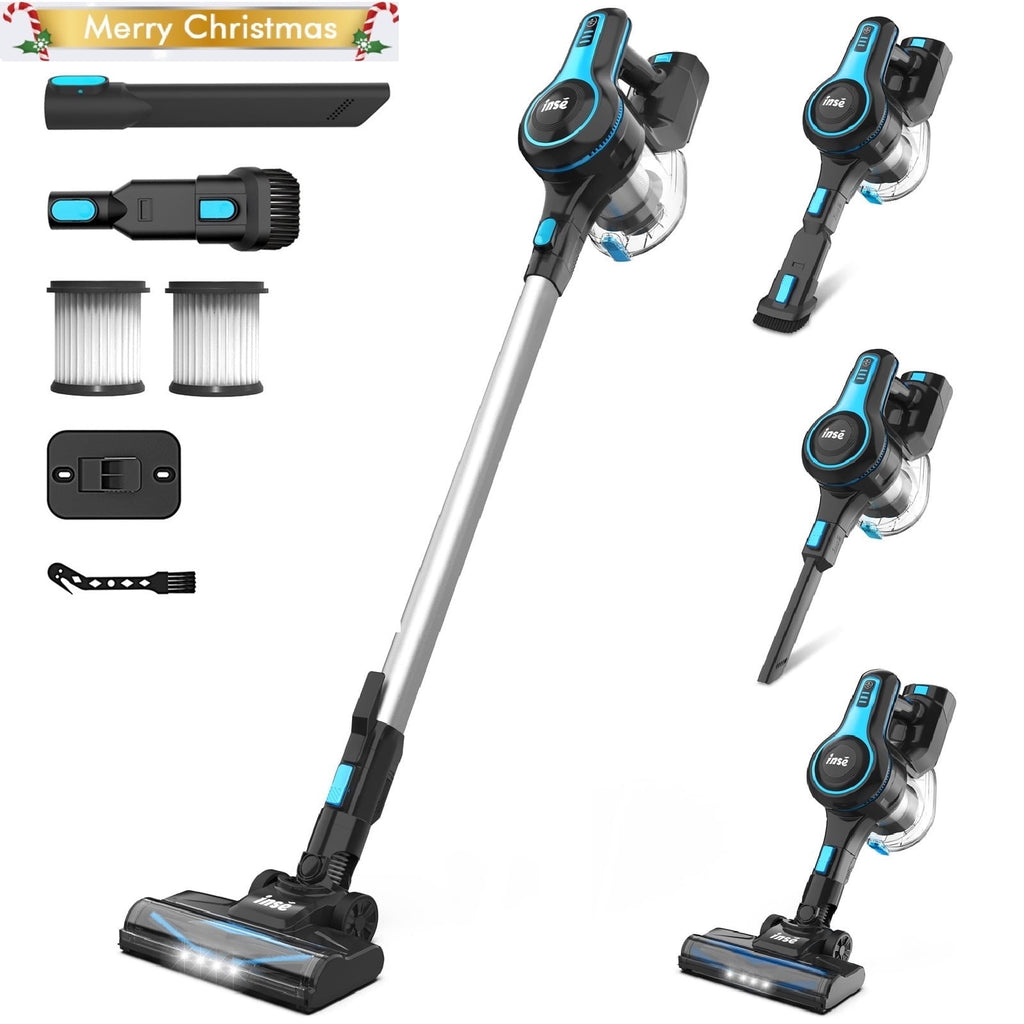 thumbnail image 1 of INSE Lightweight Cordless Stick Vacuum Cleaner 25kPa with 45min Runtime for Carpet Floor Pet Hair N520/N5T, 1 of 12