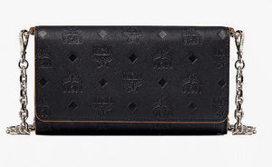 thumbnail image 1 of MCM Women's Klara Monogrammed Leather Smart Phone Case MXEBAKM01BK001, 1 of 1