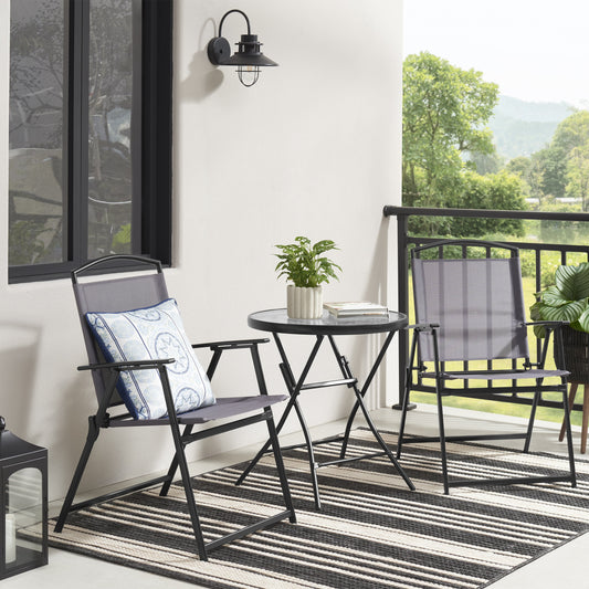 Walmart Mainstays Albany Lane 3 Piece Outdoor Bistro Set, Gray