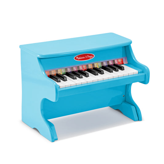 Walmart Melissa & Doug Learn-to-Play Piano with 25 Keys and Color-Coded Songbook - Blue