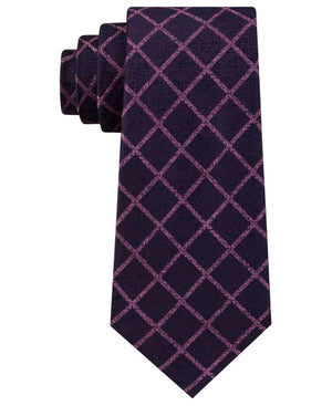 thumbnail image 1 of Men's City Grid Plaid Neck Tie Silk Accessory Not Applicable, 1 of 2