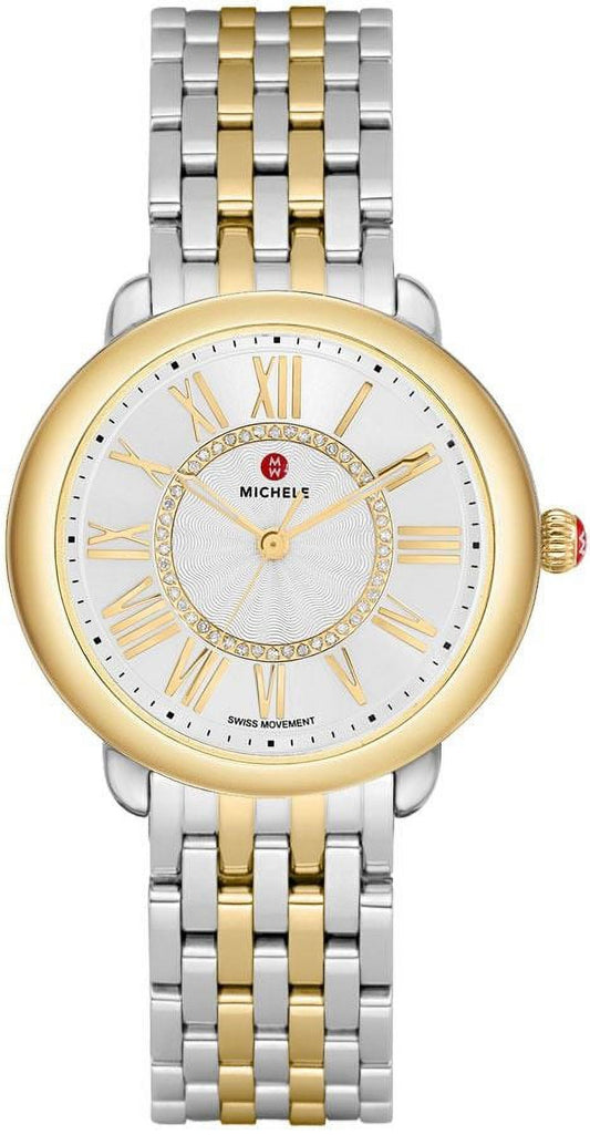 Walmart Michele Serein Mid Two-Tone Women's Watch MWW21B000148