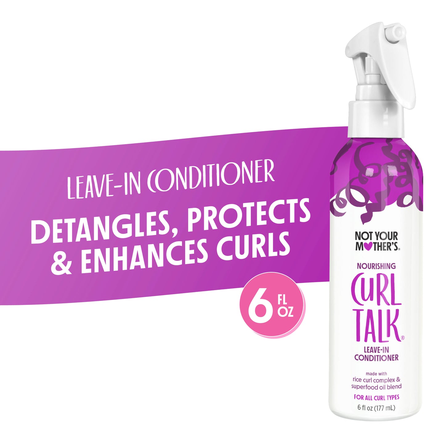 Walmart Not Your Mother's Curl Talk Leave-In Conditioner, 6 fl oz