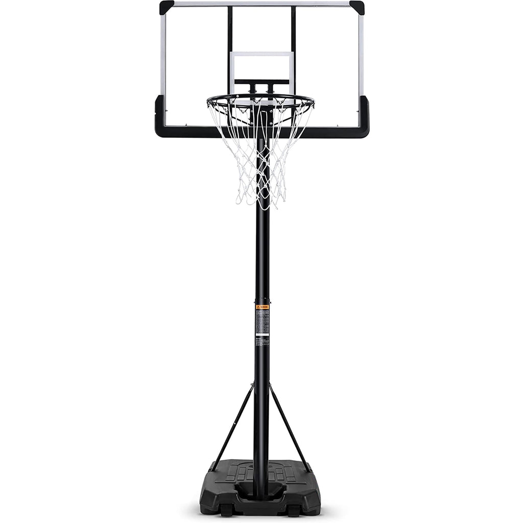 thumbnail image 1 of Portable Basketball Hoop Goal Basketball Hoop System Height Adjustable 7 ft. 6 in..10 ft. with 44 inch Indoor Outdoor PVC Backboard Material, 1 of 14