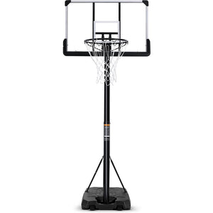 thumbnail image 1 of Portable Basketball Hoop Goal Basketball Hoop System Height Adjustable 7 ft. 6 in..10 ft. with 44 inch Indoor Outdoor PVC Backboard Material, 1 of 14