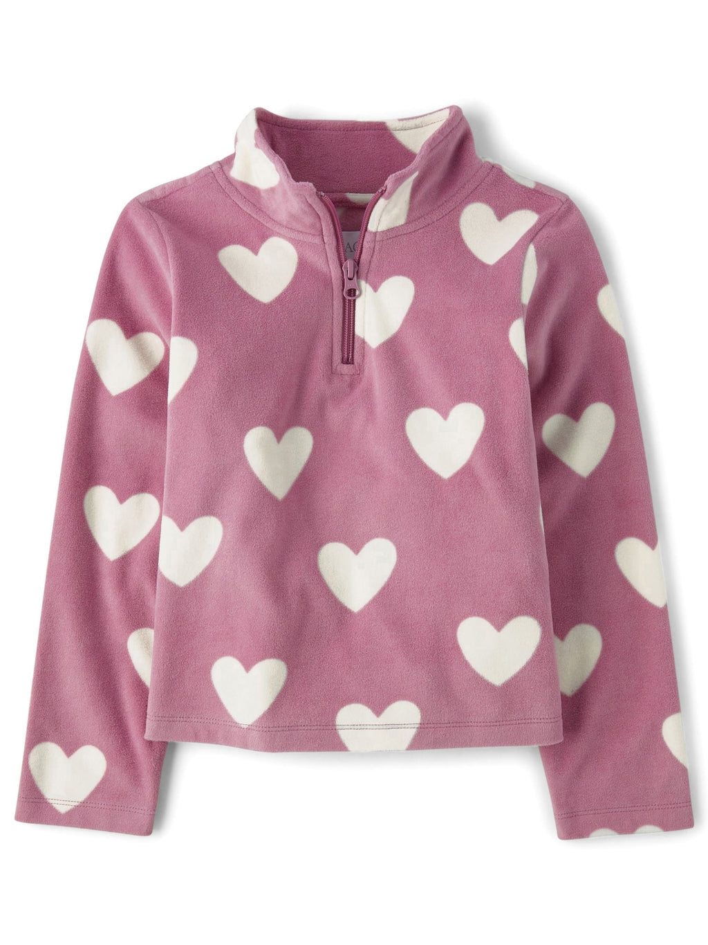 thumbnail image 1 of The Children's Place Girls Long Sleeve Half Zip Fleece Pullover, Sizes XS-XXL, 1 of 3