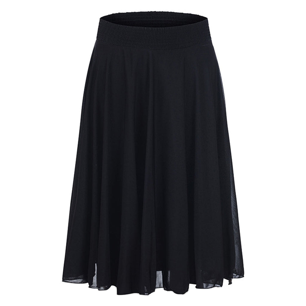 Walmart Wdfiry Women's A-Line Skirt Chiffon High Waist Pleated Swing Beach Maxi Skirt for Women Wedding Party Long Skirts