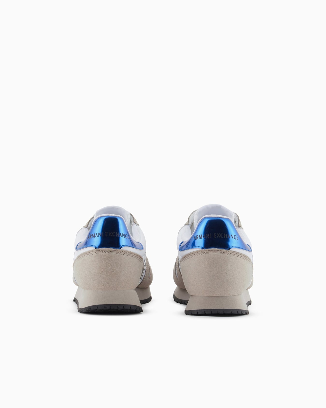 Microfiber sneakers with logo