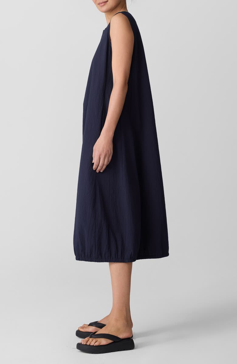 Eileen Fisher Sleeveless Stretch Organic Cotton Midi Lantern Dress