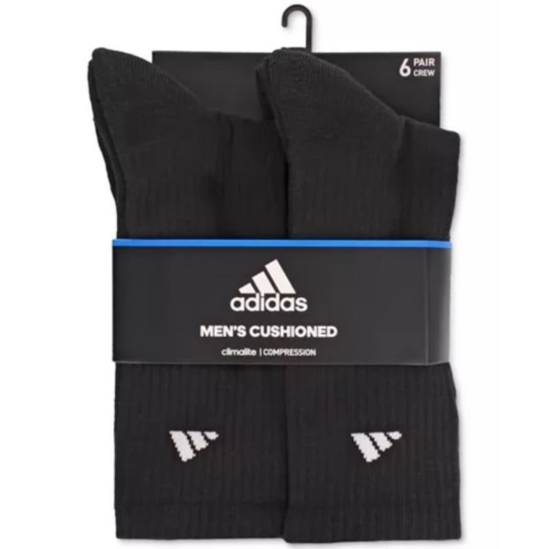 thumbnail image 6 of Men's Nike 6-pack Everyday Plus Cushion Crew Training Socks Color: Black Size: N/A, 6 of 6