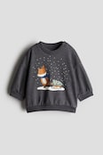 H & M Printed Sweatshirt