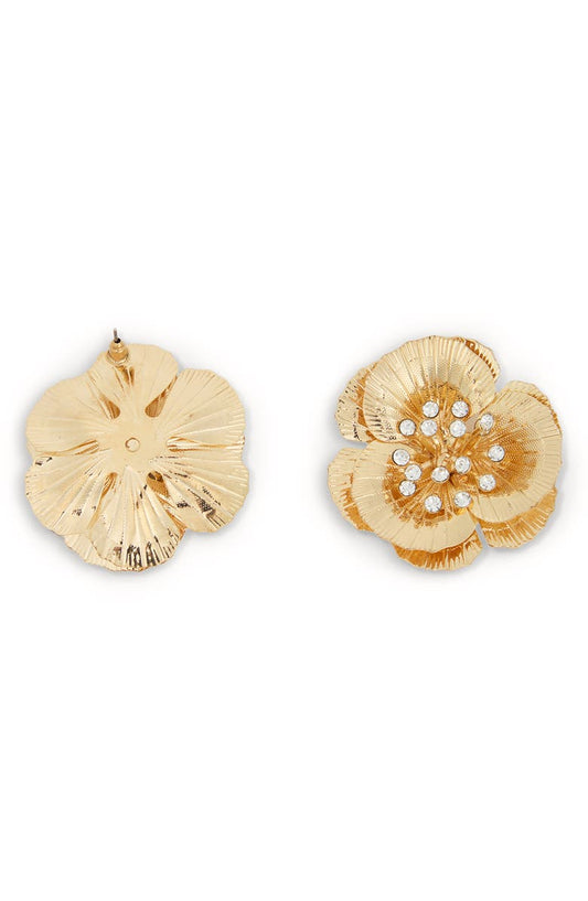 SAACHI Crystal Flower Earrings