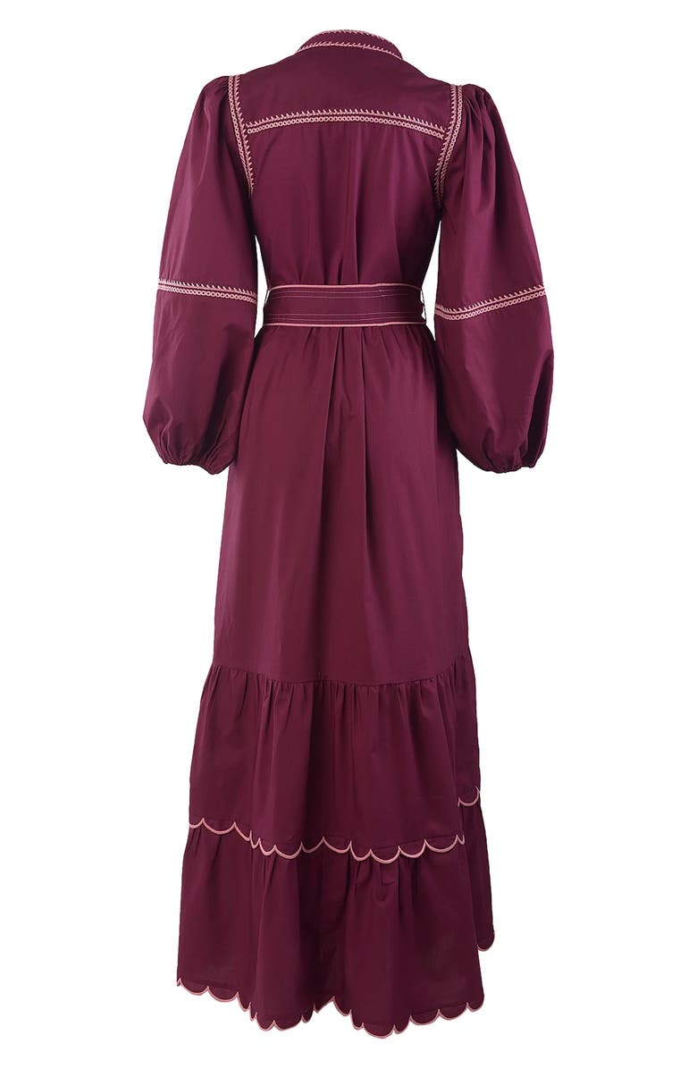 Celina Moon Myrna Long Sleeve Maxi Dress