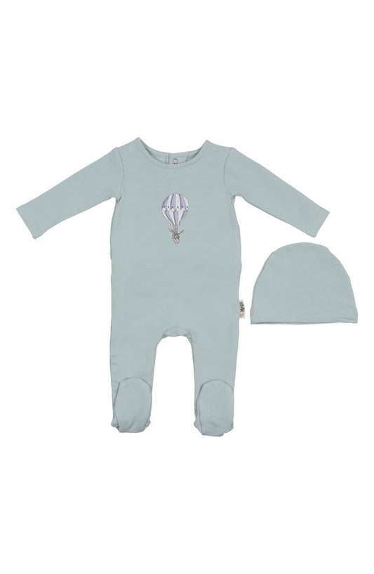 Manière Hot Air Balloon Footie & Hat Set