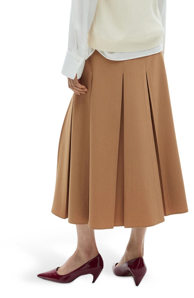 MANGO Godet Midi Skirt