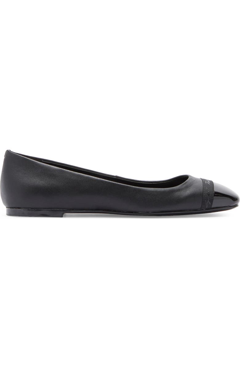 KARL LAGERFELD PARIS Zofia Cap Toe Ballet Flat (Women)
