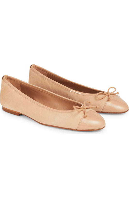 LK Bennett Kara Cap Toe Ballet Flat (Women)