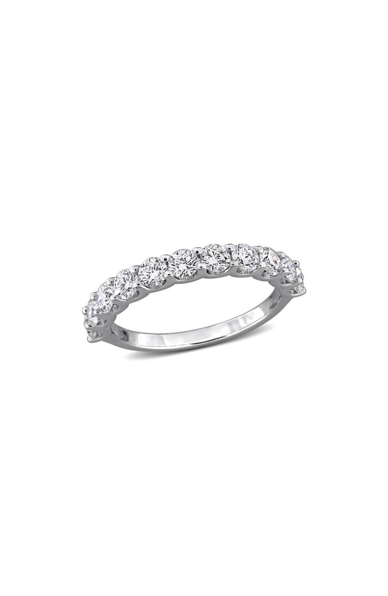 Created Forever Sterling Silver Lab Grown Diamond Anniversary Band Ring