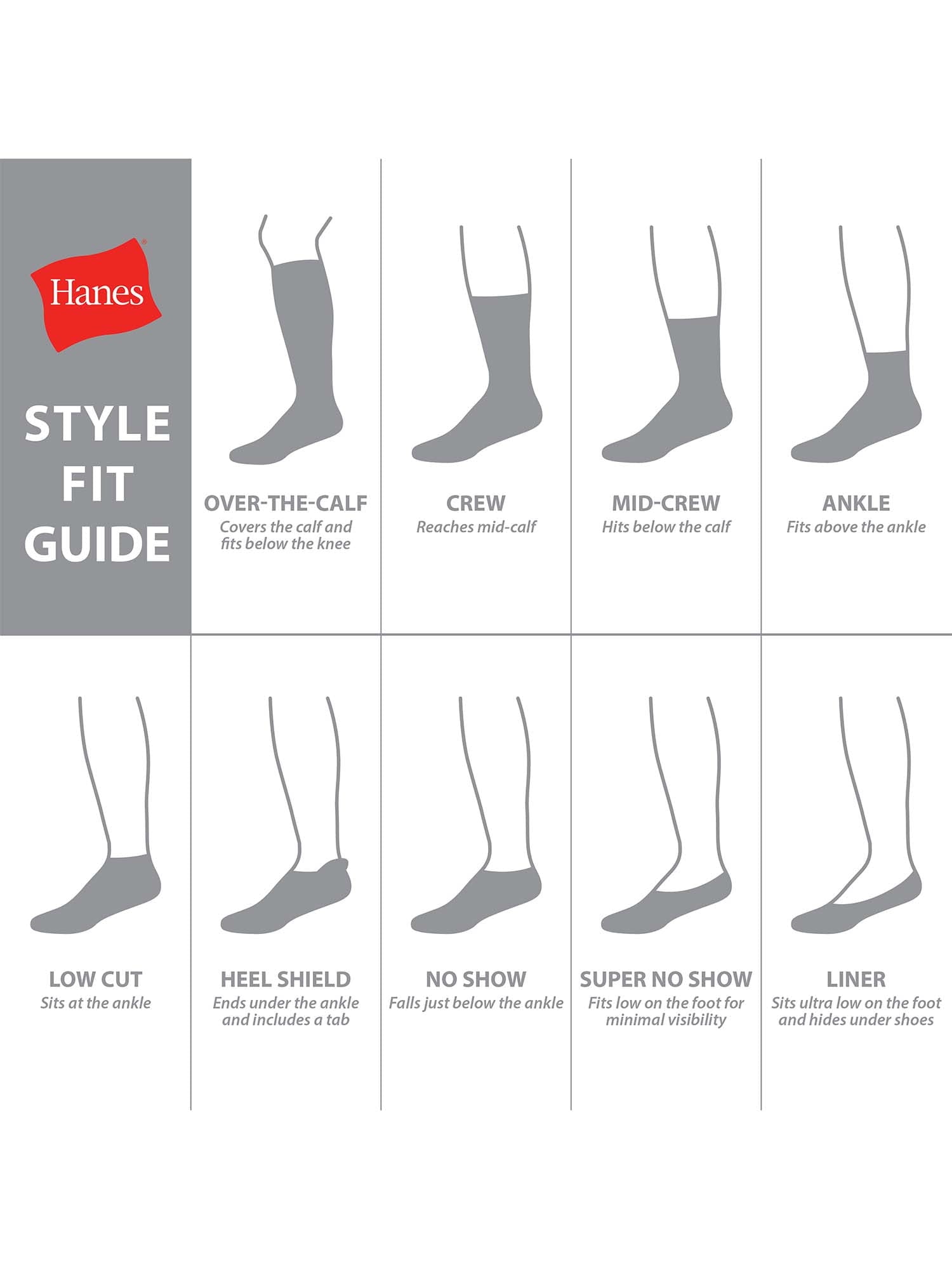 thumbnail image 4 of Hanes Men's Moisture-Wicking Crew Socks, 20-Pairs, Sizes 6-12, Black, 4 of 6