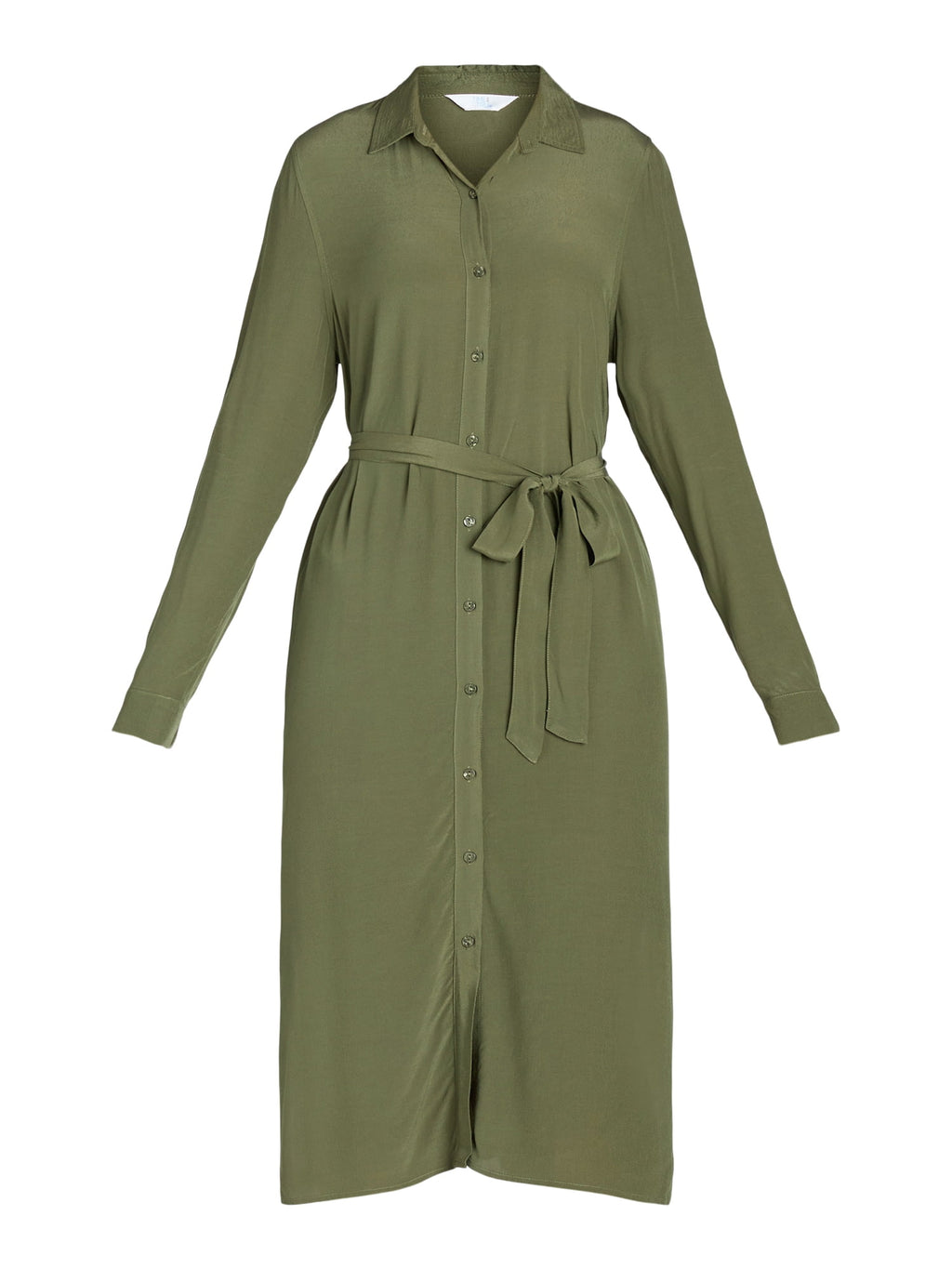 thumbnail image 2 of Time and Tru Women’s and Women's Plus Shirt Dress with Long Sleeves, Sizes XS-4X, 2 of 4